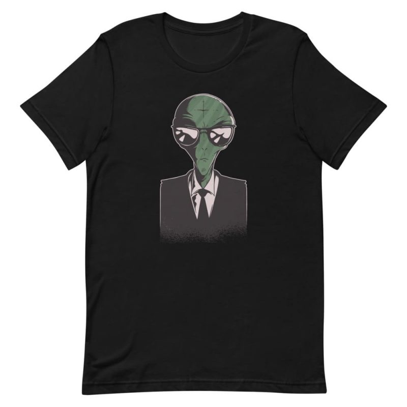 Tshirt alien en costard Espace stellaire