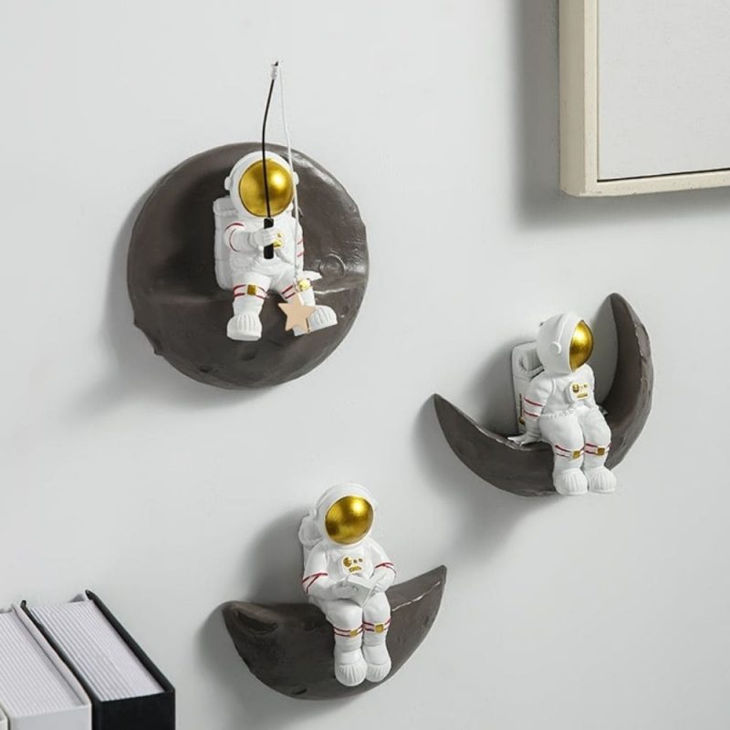 accroches murales decoratives astronautes