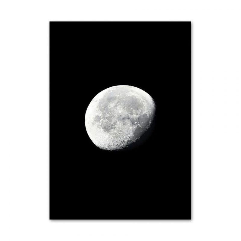 affiche photo de la lune