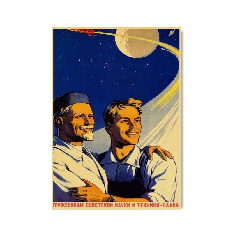 affiche propagande travailleurs sovietiques