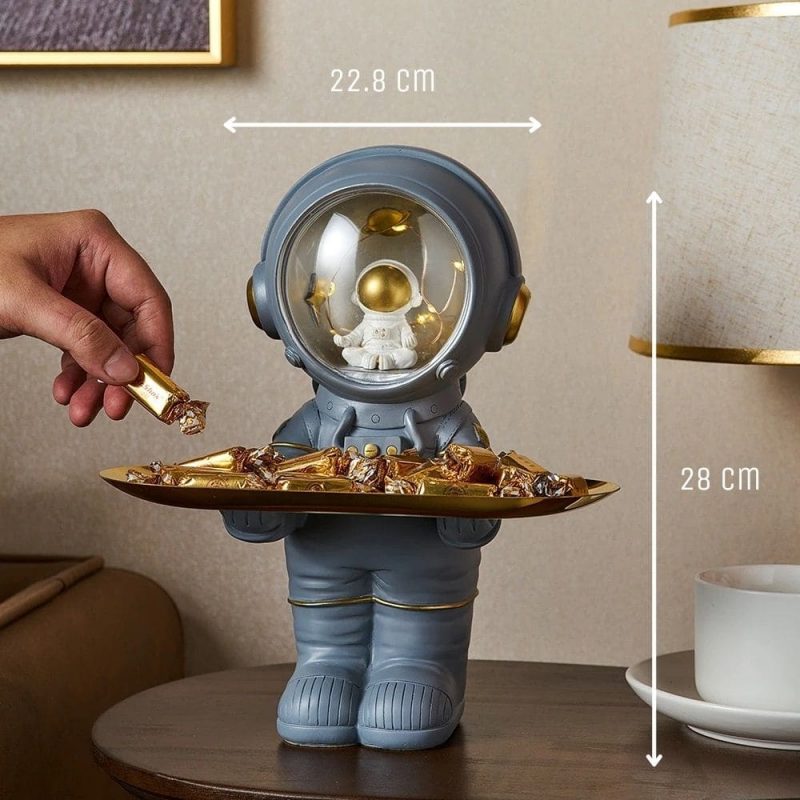 astronaute figurine plateau vide poches