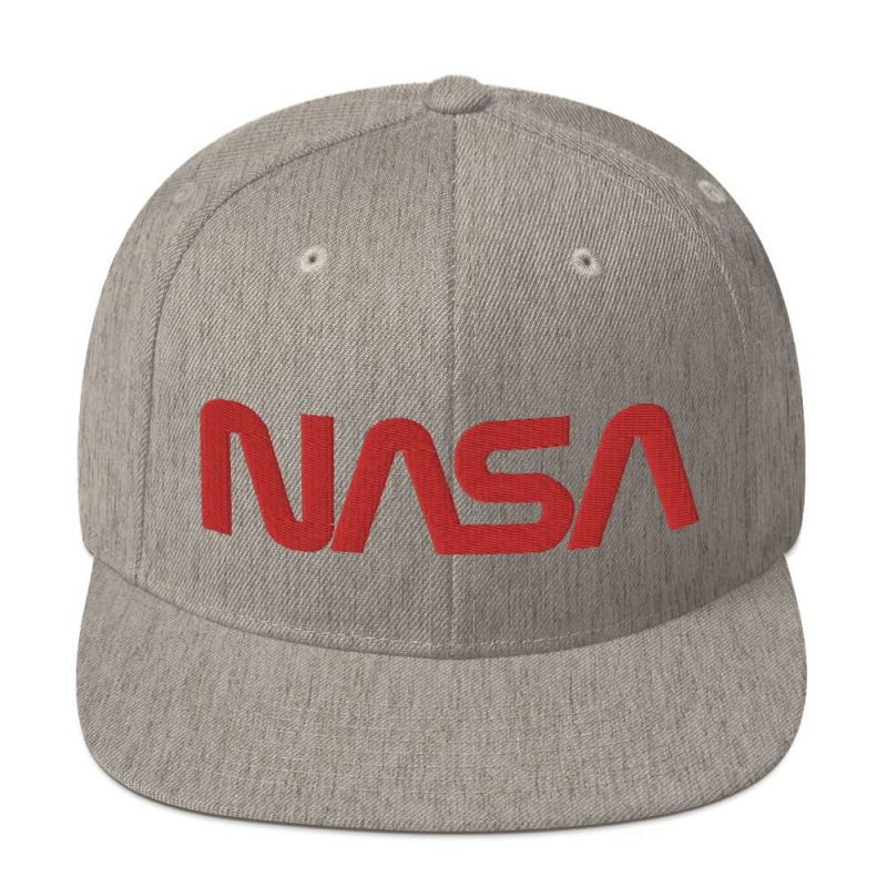 casquette logo nasa grise