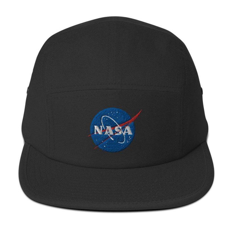 casquette nasa cinq panneaux noire