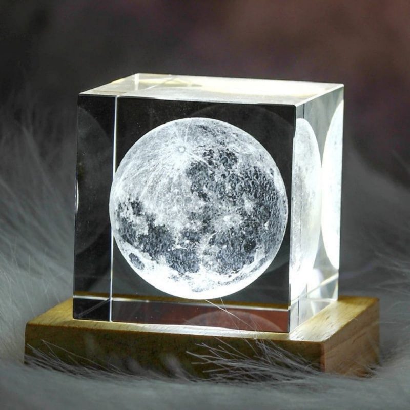 cube cristal lune