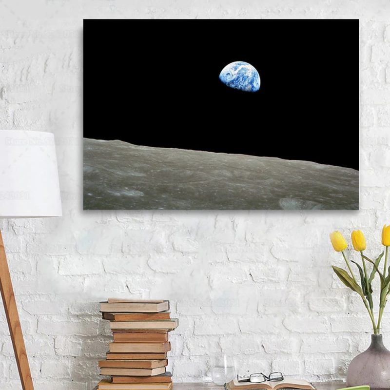 poster de la terre vue de la lune