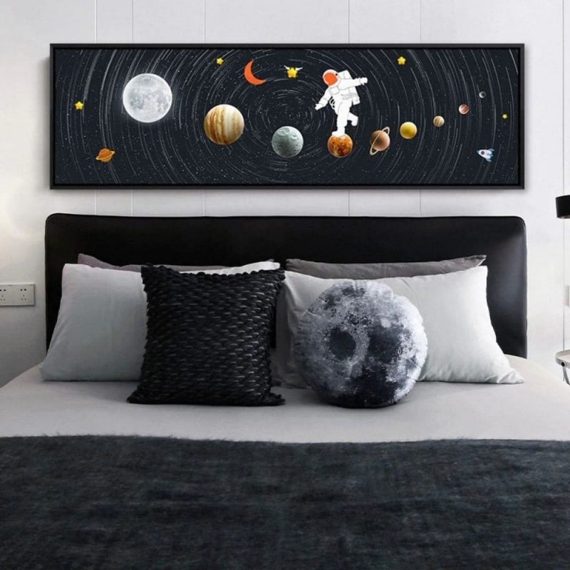 poster espace astronaute planete