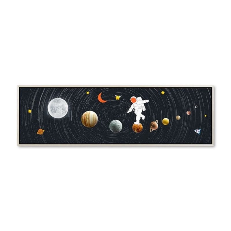 poster espace astronaute planetes