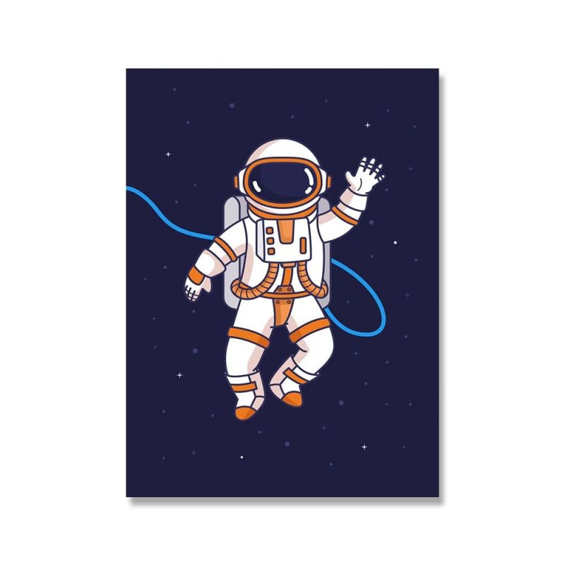 poster imprime chambre enfant astronaute