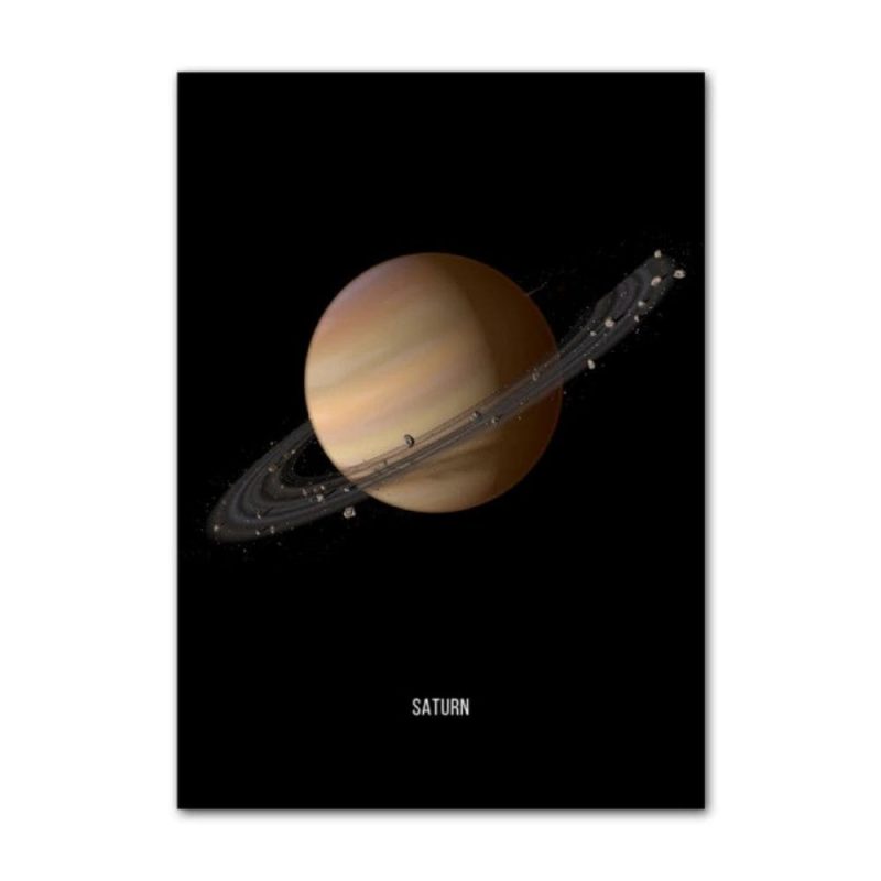 poster planete saturne