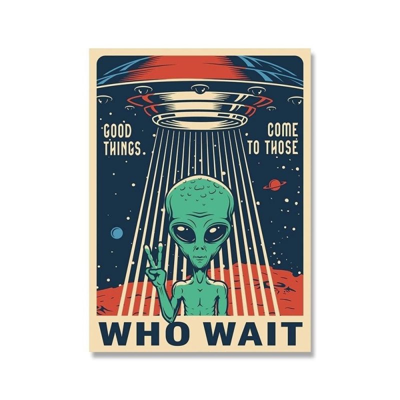 poster retro alien