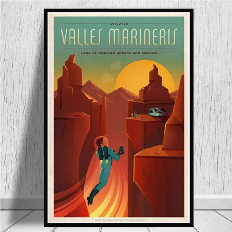 poster retro mars