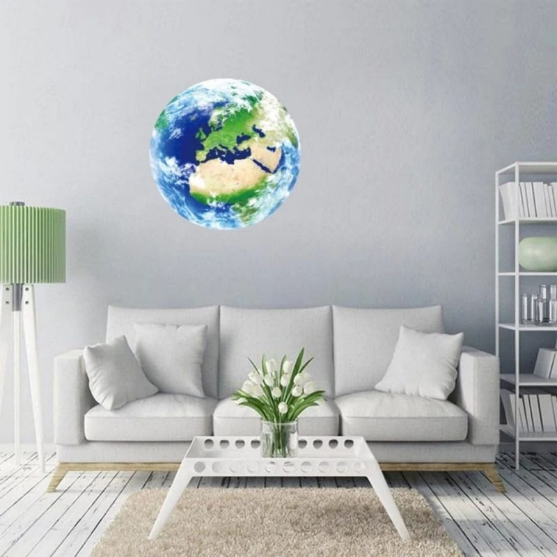 sticker planete terre phosphorescente