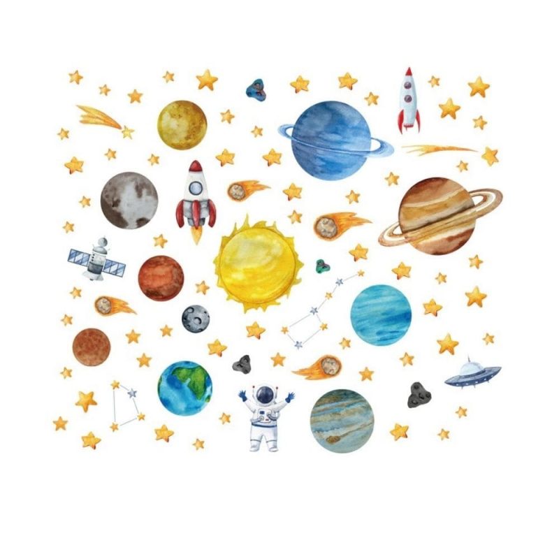 stickers de chambre enfant espace