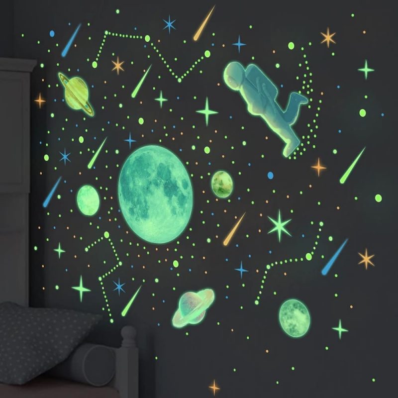 stickers planetes etoiles phosphorescents