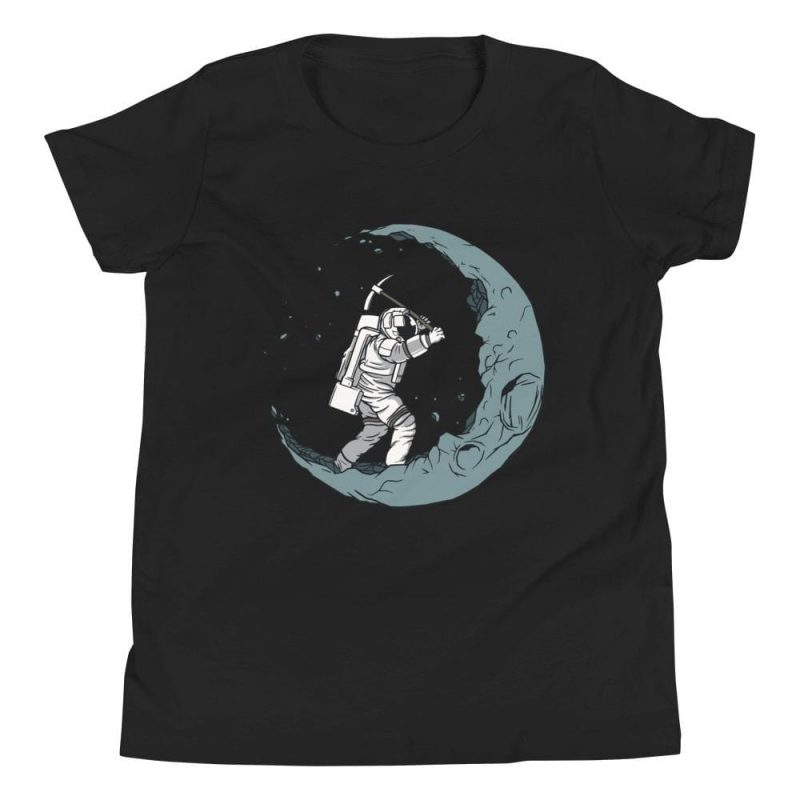 t shirt astronaute croissant de lune