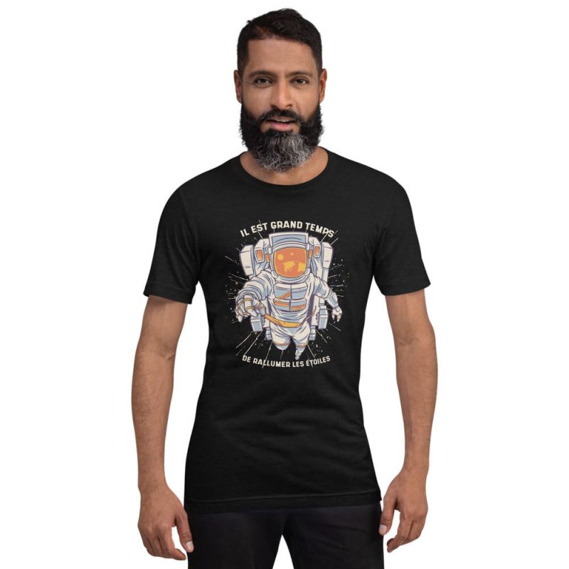 t shirt astronaute dans lespace rallumer les etoiles