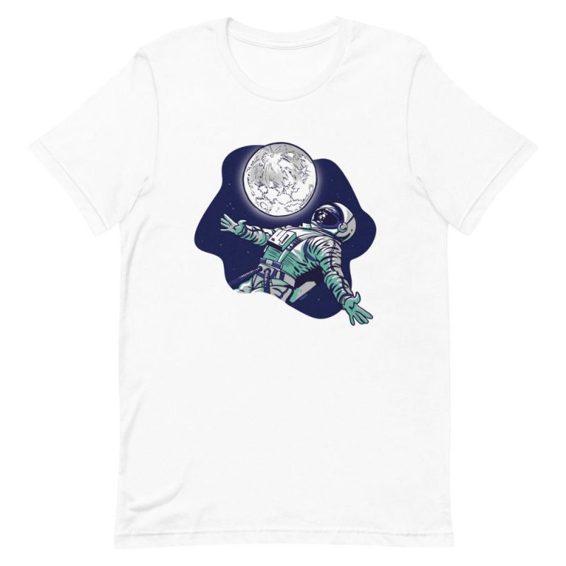 t shirt astronaute pleine lune