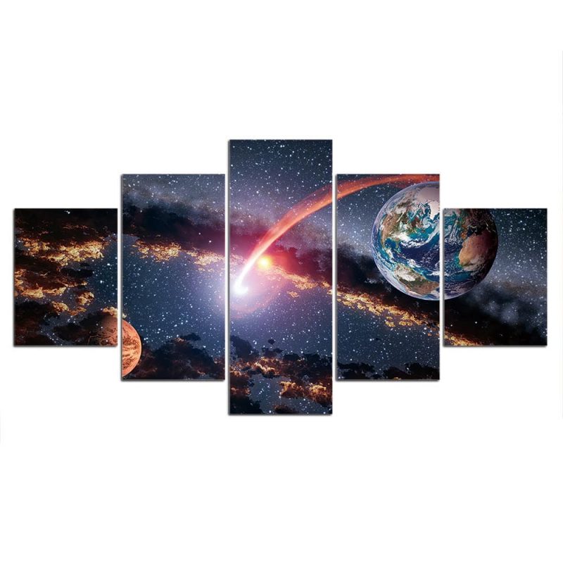 tableau mural espace planete