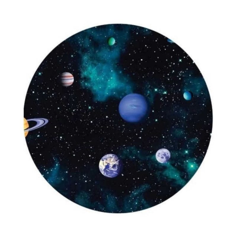 tapis planetes enfant rond lavable