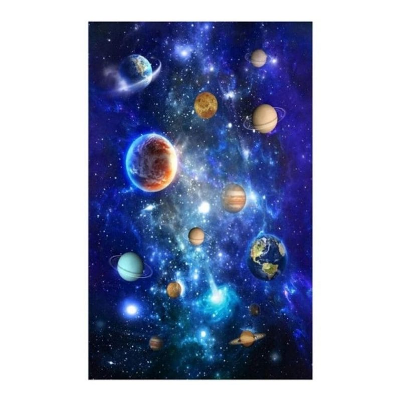 tapis planetes espace cosmique