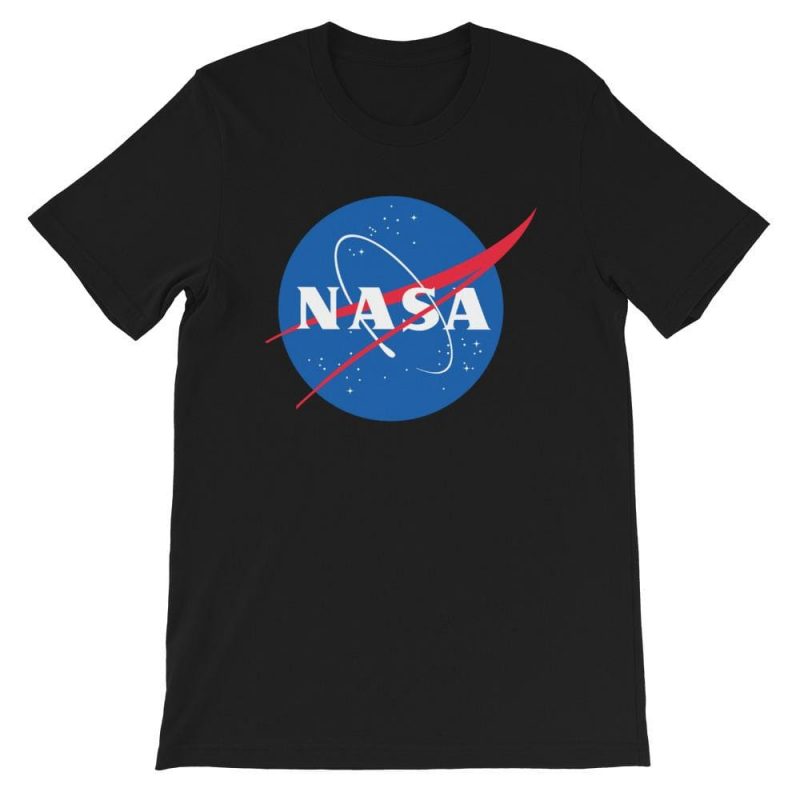 tshirt nasa noir espace stellaire