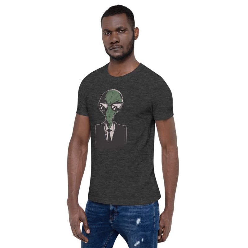 tshirts alien en costard Espace stellaire